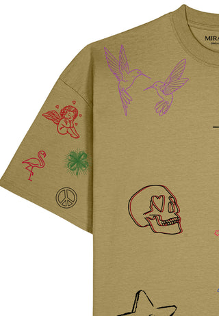 T-shirt Boxy "Flash Tattoo 1"