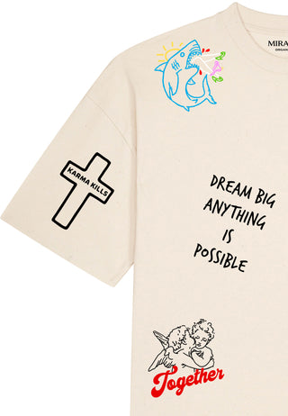 T-shirt Boxy "Tattoo Be Kind"