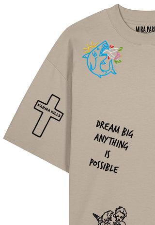 T-shirt Oversize "Tattoo Be Kind"