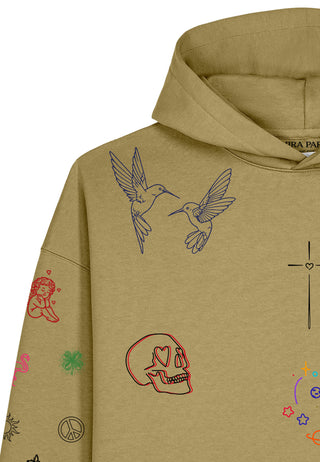 Hoodie Boxy "Flash Tattoo 1"
