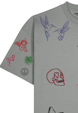 T-shirt Boxy "Flash Tattoo 1"