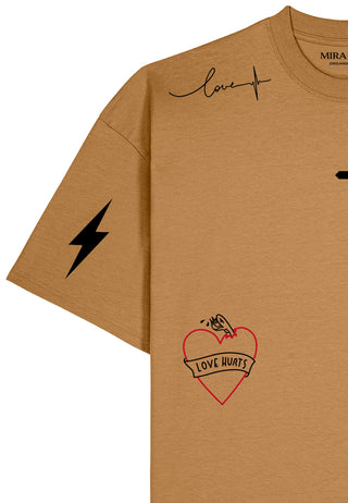 T-shirt Boxy "Tattoo Mi Amor"
