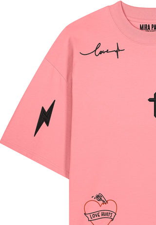 T-shirt Oversize "Tattoo Mi Amor"