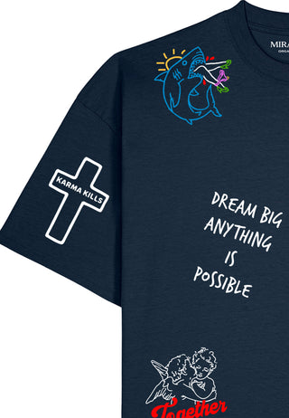 T-shirt Boxy "Tattoo Be Kind"
