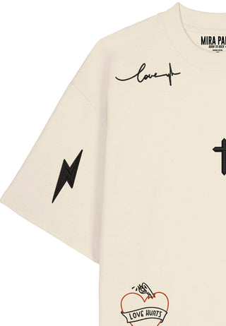 T-shirt Oversize "Tattoo Mi Amor"