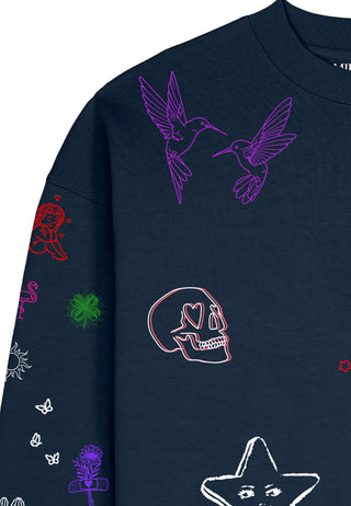 Sweatshirt Boxy "Flash Tattoo 1"