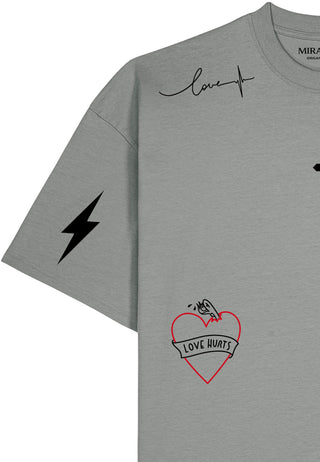T-shirt Boxy "Tattoo Mi Amor"