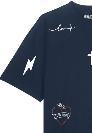 T-shirt Oversize "Tattoo Mi Amor"