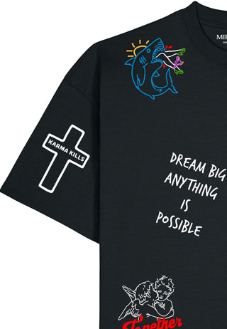 T-shirt Boxy "Tattoo Be Kind"