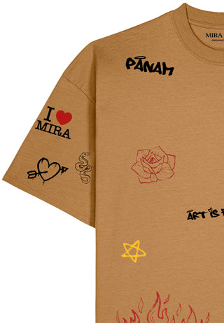 T-shirt Boxy "Graffiti Mira"