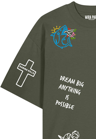 T-shirt Oversize "Tattoo Be Kind"