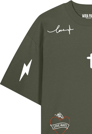 T-shirt Oversize "Tattoo Mi Amor"