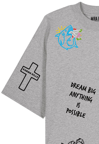 T-shirt Oversize "Tattoo Be Kind"