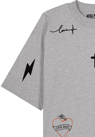 T-shirt Oversize "Tattoo Mi Amor"