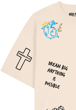 T-shirt Oversize "Tattoo Be Kind"