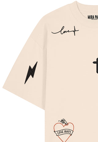 T-shirt Oversize "Tattoo Mi Amor"