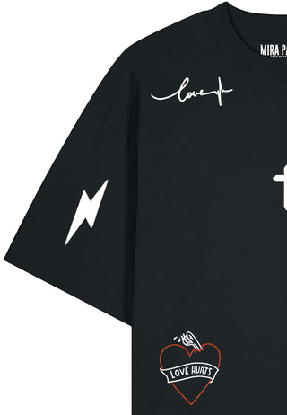 T-shirt Oversize "Tattoo Mi Amor"