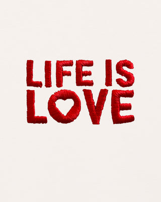 Hoodie Classic Brodé "Love is Life"