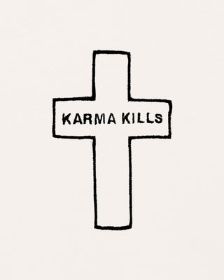 Hoodie Classic Brodé "Karma Kills"