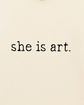 Hoodie Classic Brodé "She is Art"