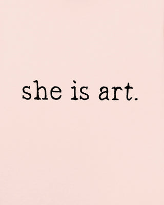 Hoodie Classic Brodé "She is Art"