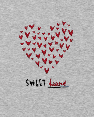 Sweatshirt Classic Brodé "Sweet Heart"