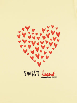 T-shirt Roll Up Brodé "Sweet Heart"