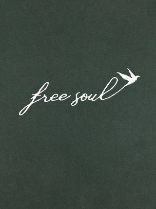 T-shirt Roll Up Brodé "Free Soul"