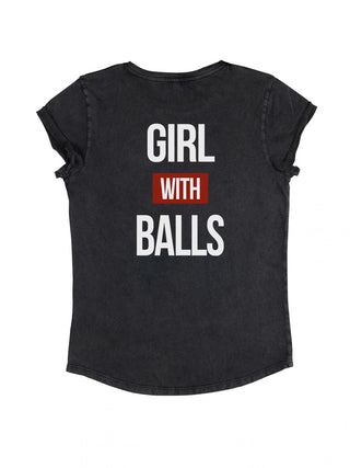 T-shirt Roll Up "Girl with Balls"