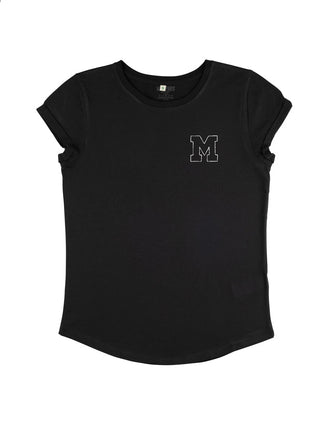 T-shirt Roll Up Brodé "M"
