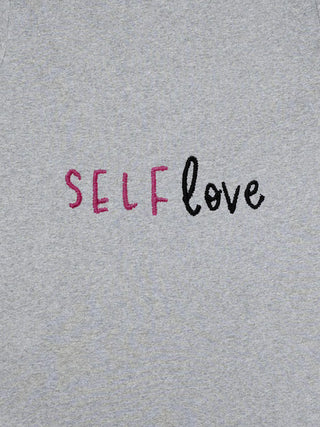 T-shirt Roll Up Brodé "Self Love"