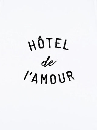 T-shirt Roll Up Brodé "Hôtel de l'Amour"
