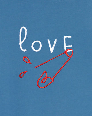 T-shirt Vintage Brodé "Love"