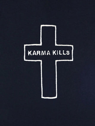 T-shirt Roll Up Brodé "Karma Kills"