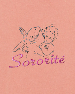 T-shirt Vintage Brodé "Sororité"