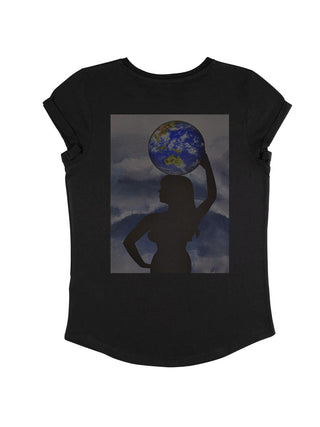T-shirt Roll Up "Who Runs The World ?"
