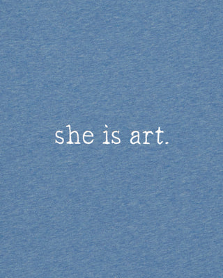 Débardeur Brodé "She is art"