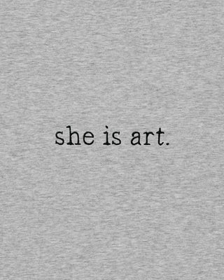 Débardeur Brodé "She is art"