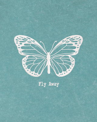 T-shirt Vintage Brodé "Fly Away"