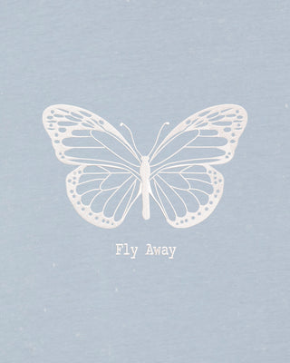 T-shirt Vintage Brodé "Fly Away"