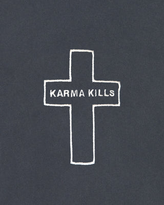 T-shirt Vintage Brodé "Karma Kills"