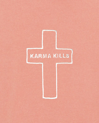 T-shirt Vintage Brodé "Karma Kills"