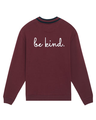 Sweatshirt Col V Brodé "Be Kind"